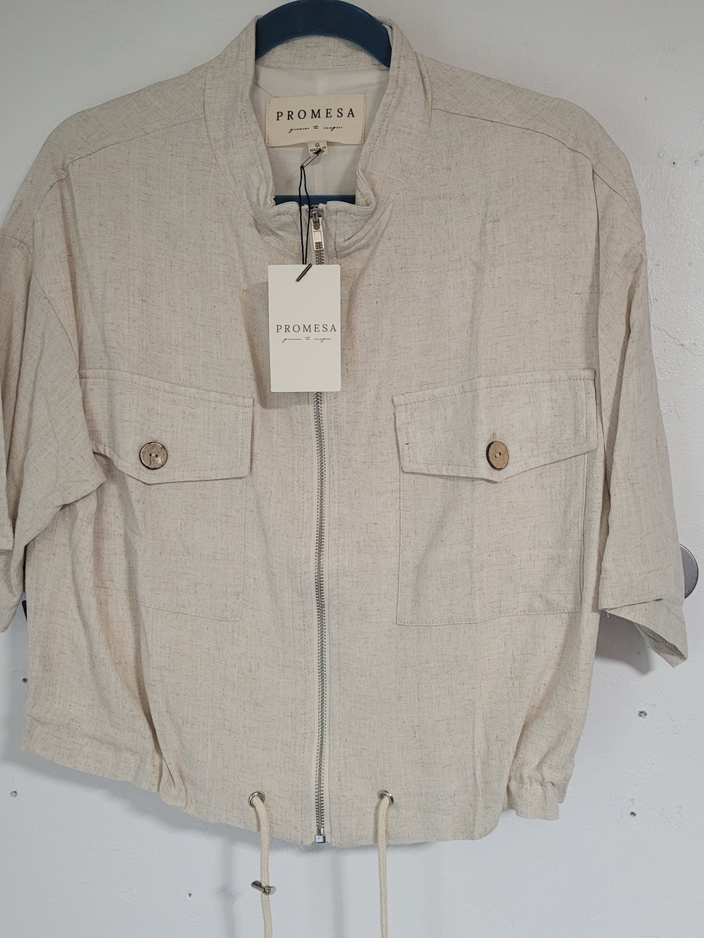 Promesa Cropped Utility Zip Jacket